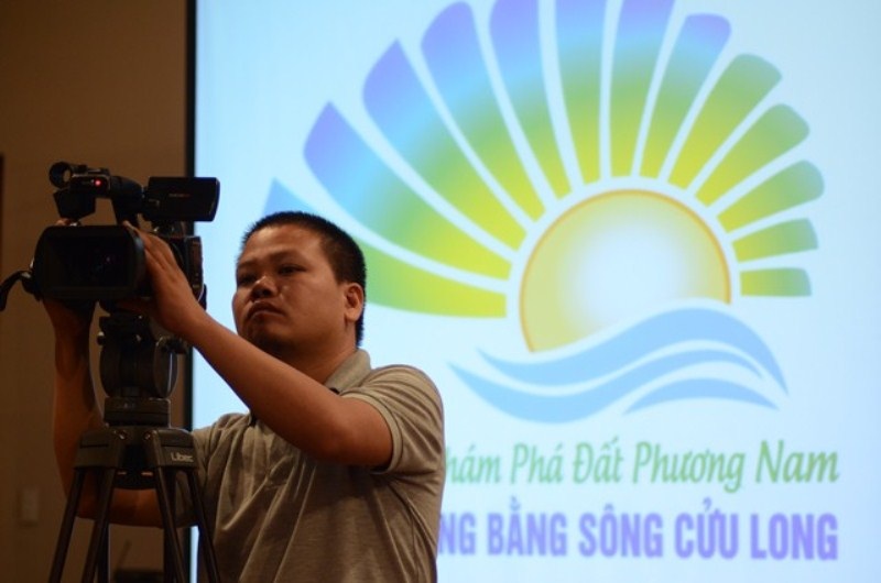 Logo chính thức năm du lịch quốc gia tại Phú Quốc với chủ đề  Khám phá đất Phuơng Nam.