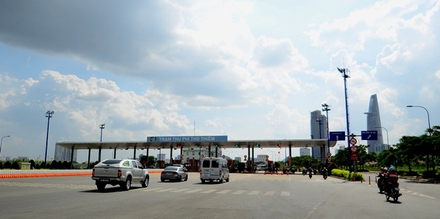 Những điểm ngắm pháo hoa đẹp nhất Sài Gòn - 4 Đường dẫn vào hầm Thủ Thiêm, hướng quận 2