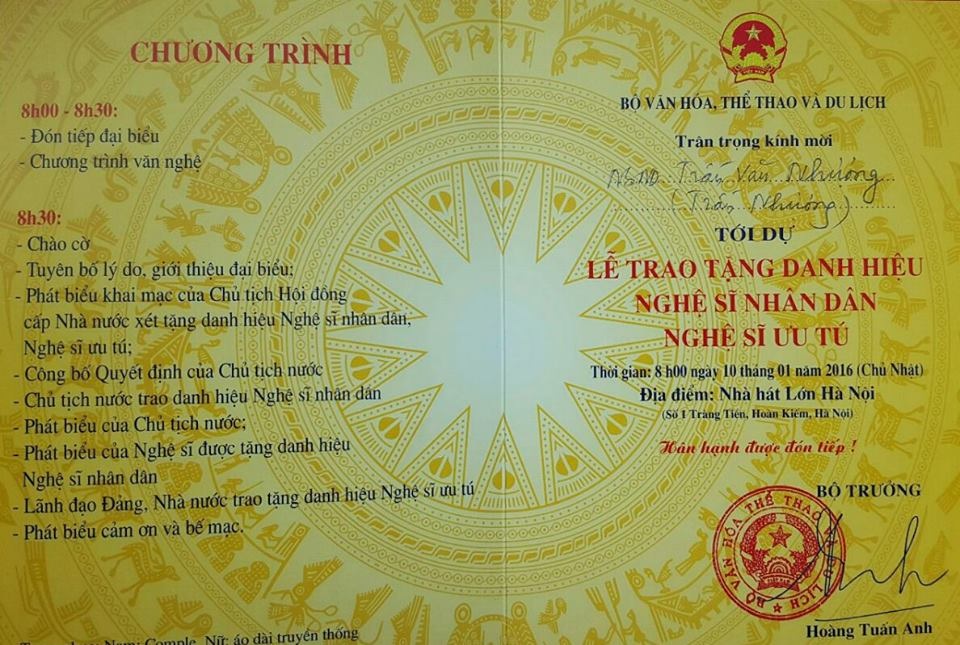 Nghĩ từ chuyện nghệ sĩ già không muốn “ngửa tay” xin danh hiệu - 1 Nghệ sỹ Trần Nhượng cũng được phong tặng danh hiệu NSND đợt này. Ảnh: T.N