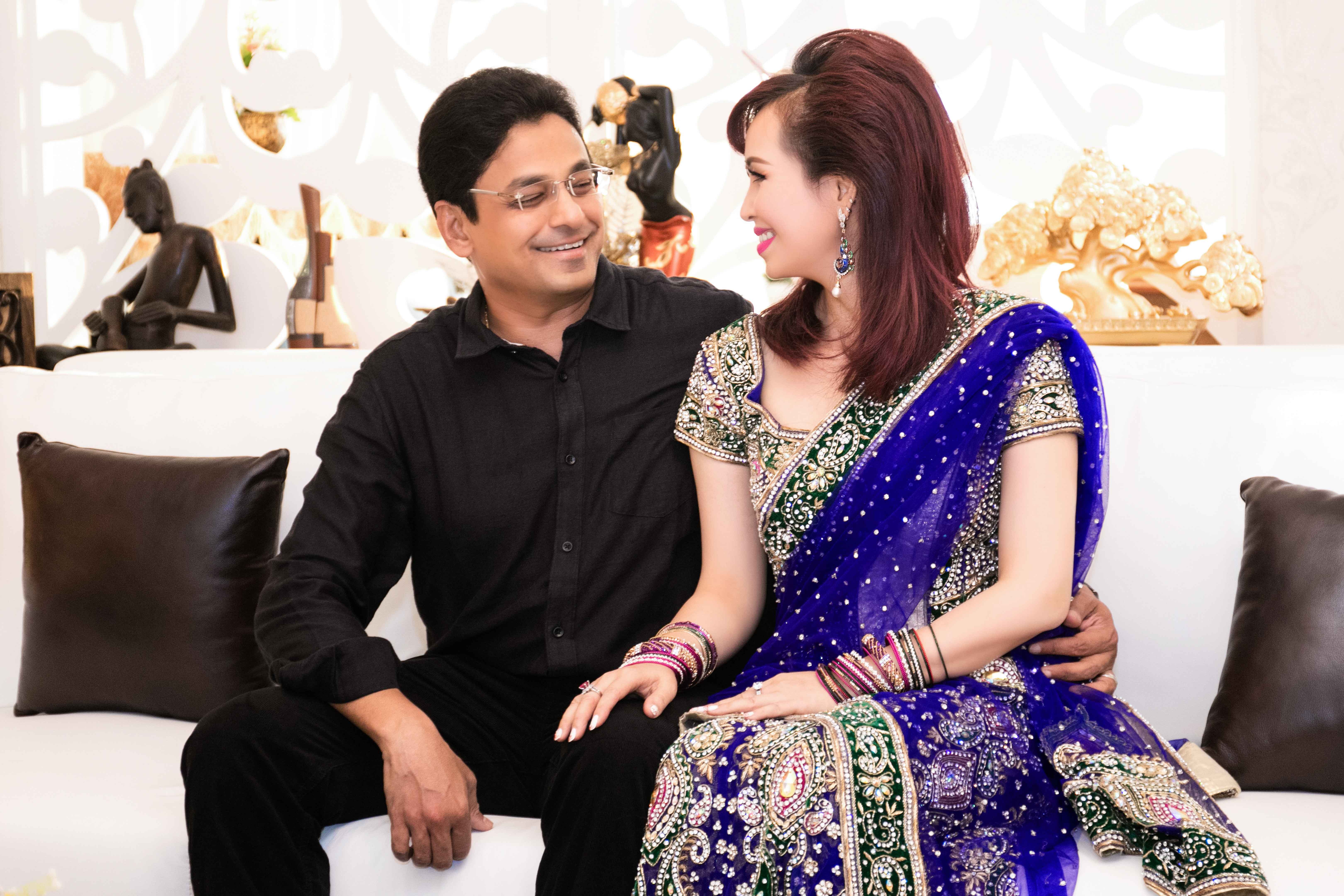 Hoa hậu Diệu Hoa còn có một cậu con trai rất đẹp trai, thông minh và học giỏi không kém hai chị gái năm nay tròn 15 tuổi.