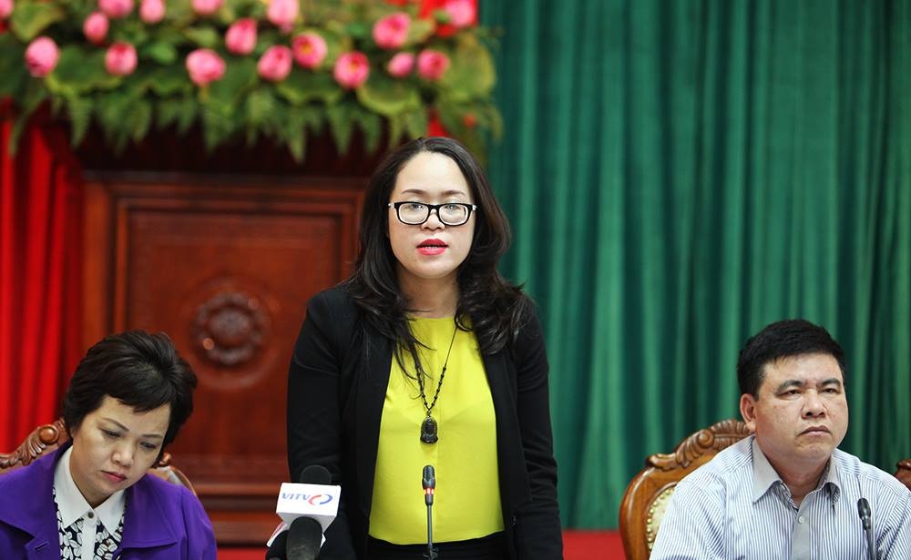 NSƯT Minh Ánh lọt vào danh sách 38 người đủ tiêu chuẩn ứng cử ĐBQH - 1 NSƯT Minh Ánh tại cuộc giao ban báo chí Thành uỷ Hà Nội chiều 19/4. Ảnh: Song Đào.