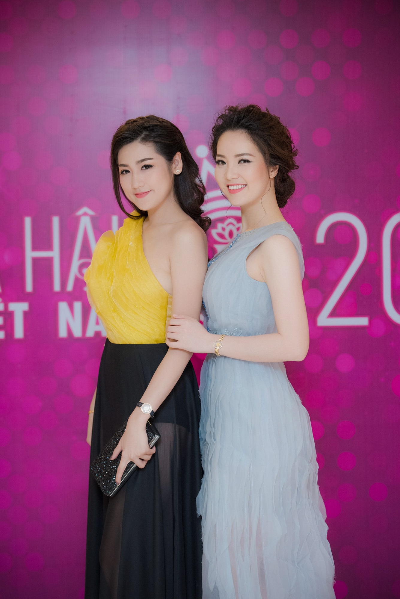 BTC Hoa hậu Việt Nam lần đầu trả lời về những lùm xùm của Kỳ Duyên - 6 Cả Ngọc Hân và Thuỵ Vân đều lộng lẫu với những mẫu đầm của NTK Xuân Lê. Ảnh: CL.