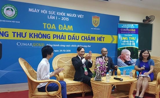 
GS.TS Nguyễn Bá Đức tại buổi tạo đàm Ung thư không phải là dấu chấm hết. Ảnh: H.Hải
