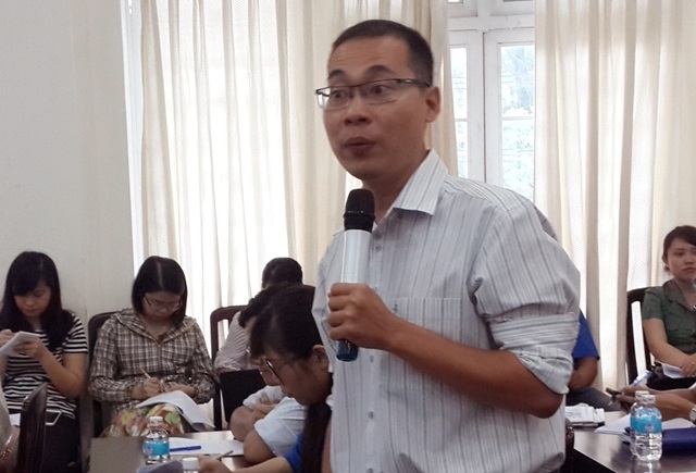 Trí thức trẻ TPHCM hiến kế phát triển giáo dục, khoa học công nghệ - 3
Đại biểu Trần Văn Thương đề xuất lập cơ chế liên kết trong nghiên cứu khoa học.