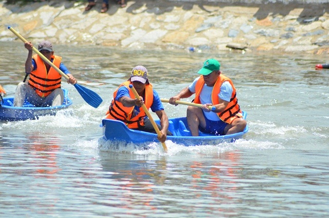 Hào hứng đua thuyền chèo ở Cần Giờ - 1 Cuộc đua xuất phát