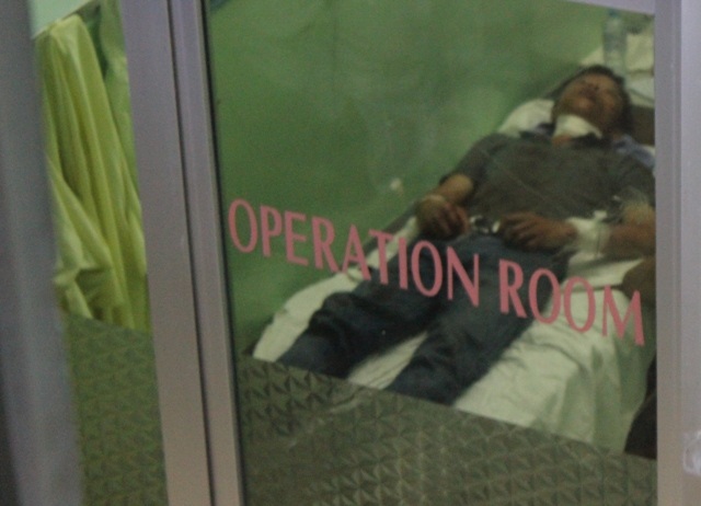 Huy đang trong phòng cấp cứu