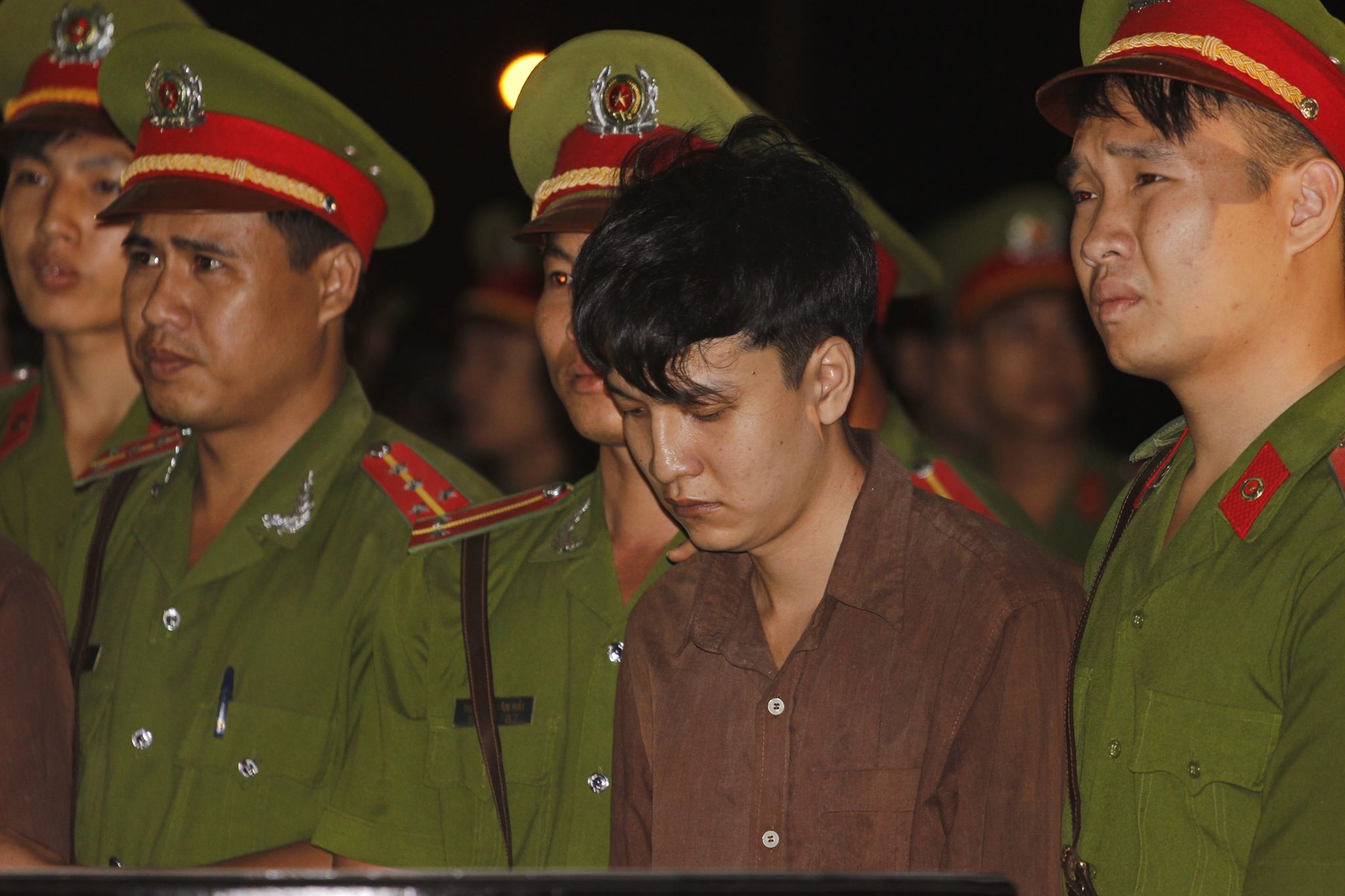 Sát thủ Nguyễn Hải Dương mong được thi hành án tử hình sớm - 1 Bị cáo Hải Dương tại phiên xét xử sơ thẩm lưu động tại Bình Phước.