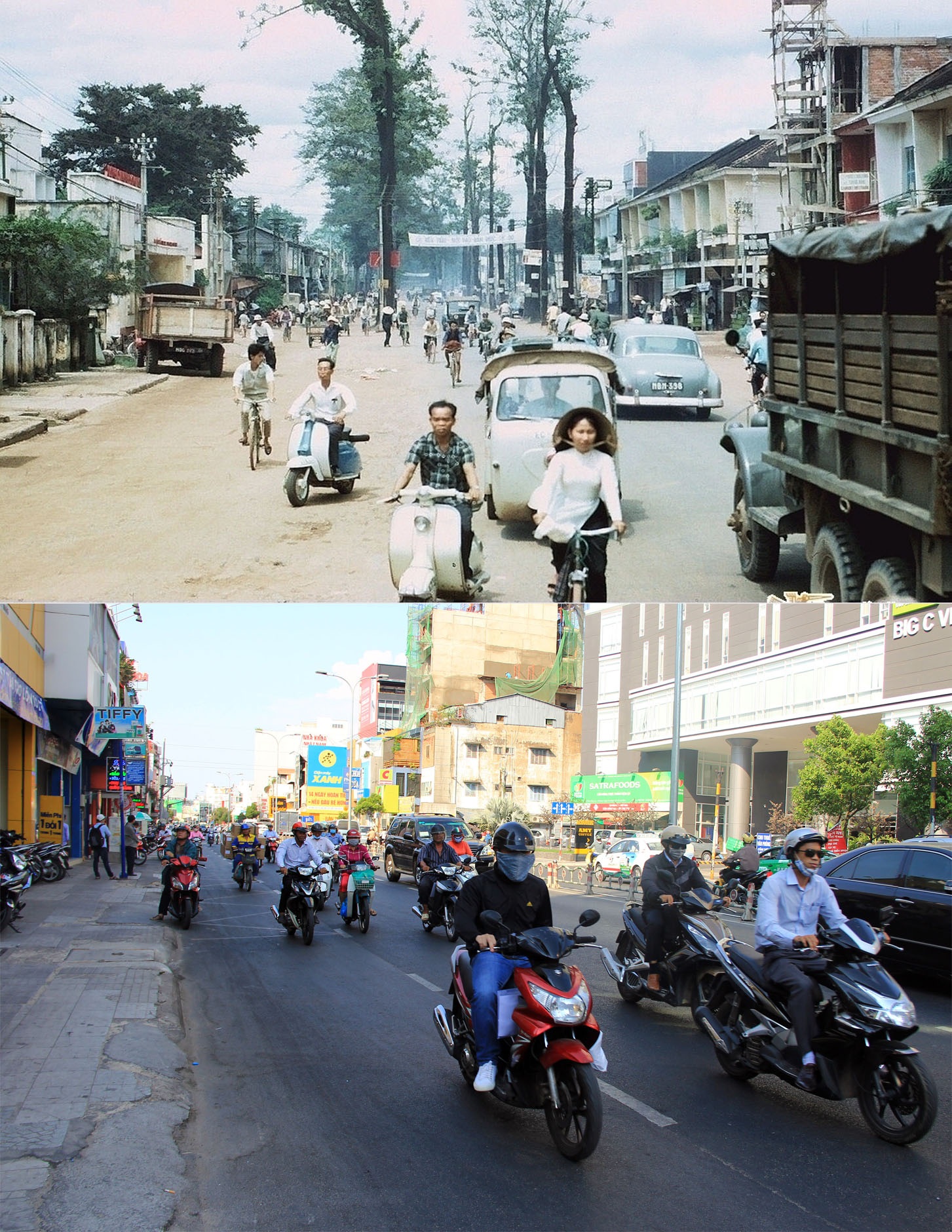 Sài Gòn - TPHCM xưa và nay - 5 Đường Phan Đăng Lưu, một trong những con đường cổ xưa của Sài Gòn. Trước 1975, đường này mang tên Chi Lăng.