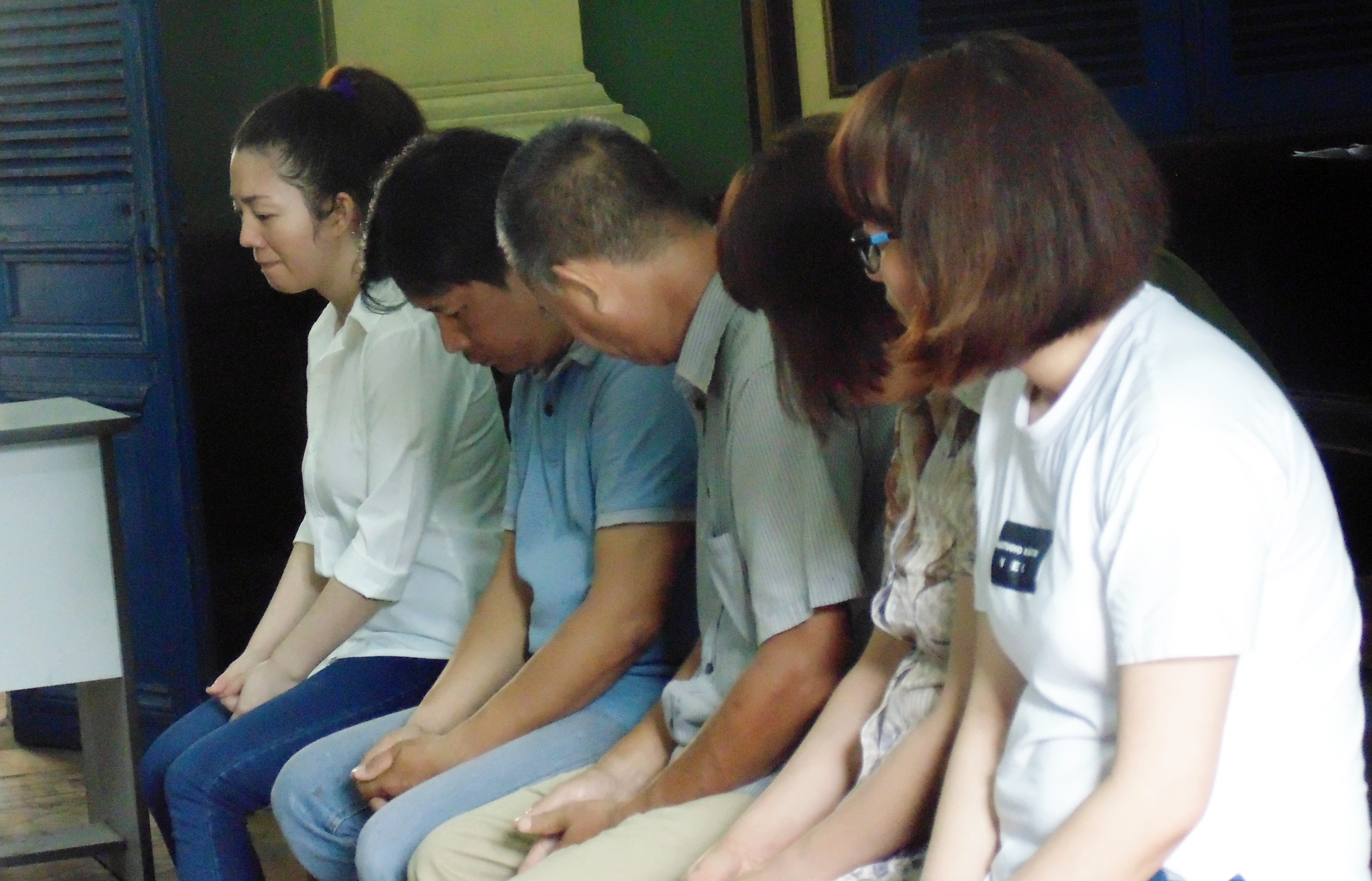 Các bị cáo tại phiên tòa xét xử