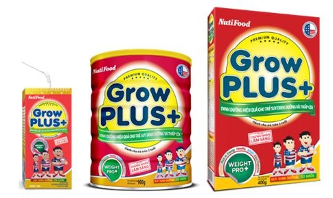 Thực phẩm bổ sung vi chất dinh dưỡng 
GrowPLUS+ - Dinh dưỡng hiệu quả cho trẻ suy dinh dưỡng và thấp còi