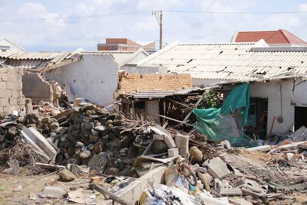 Hiện trường tan hoang