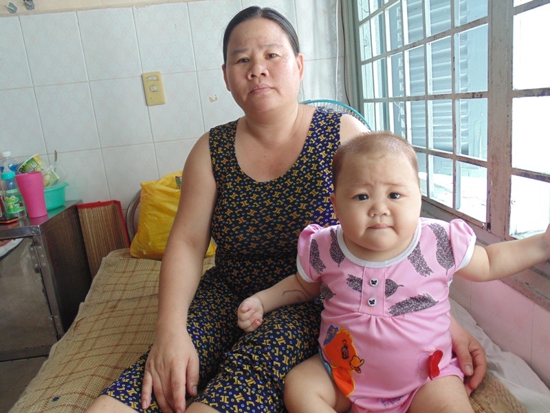 Dù bệnh tật nhưng khi khỏe, Kiều rất vui vẻ và bi bô nói suốt ngày