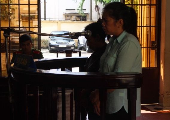 Các bị cáo tại phiên tòa