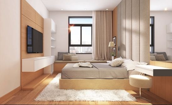 Hình phối cảnh phòng ngủ dự án Luxcity