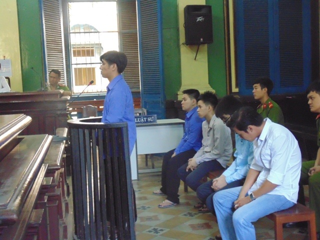 Các bị cáo tại phiên tòa vào tháng 12/2015