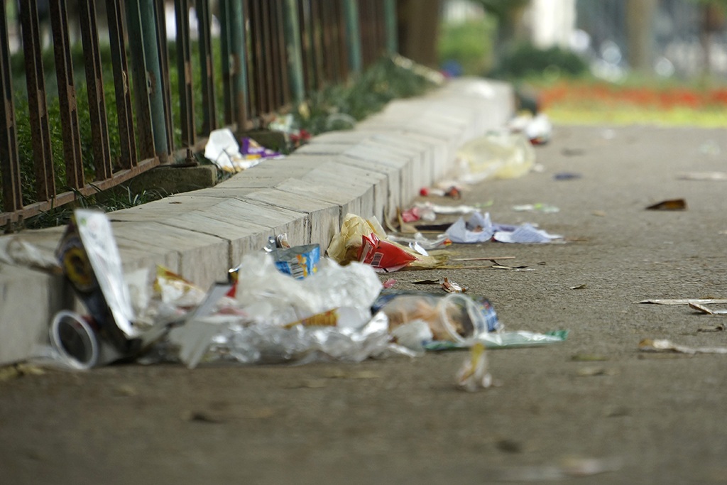 
Dù đội ngũ quét dọn ở công viên phải làm việc rất vất vả nhưng do lượng người đông, nhiều người thiếu ý thức vứt rác bừa bãi nên tình trạng rác bẩn vẫn xuất hiện.
