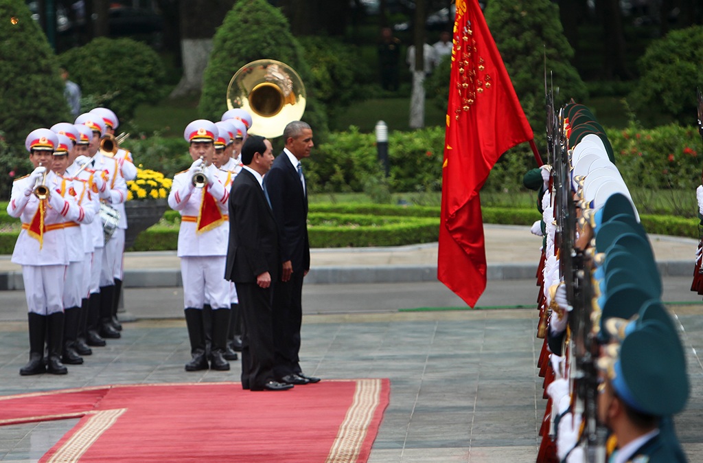 Toàn cảnh lễ đón chính thức Tổng thống Mỹ Obama tại Phủ Chủ tịch - 10