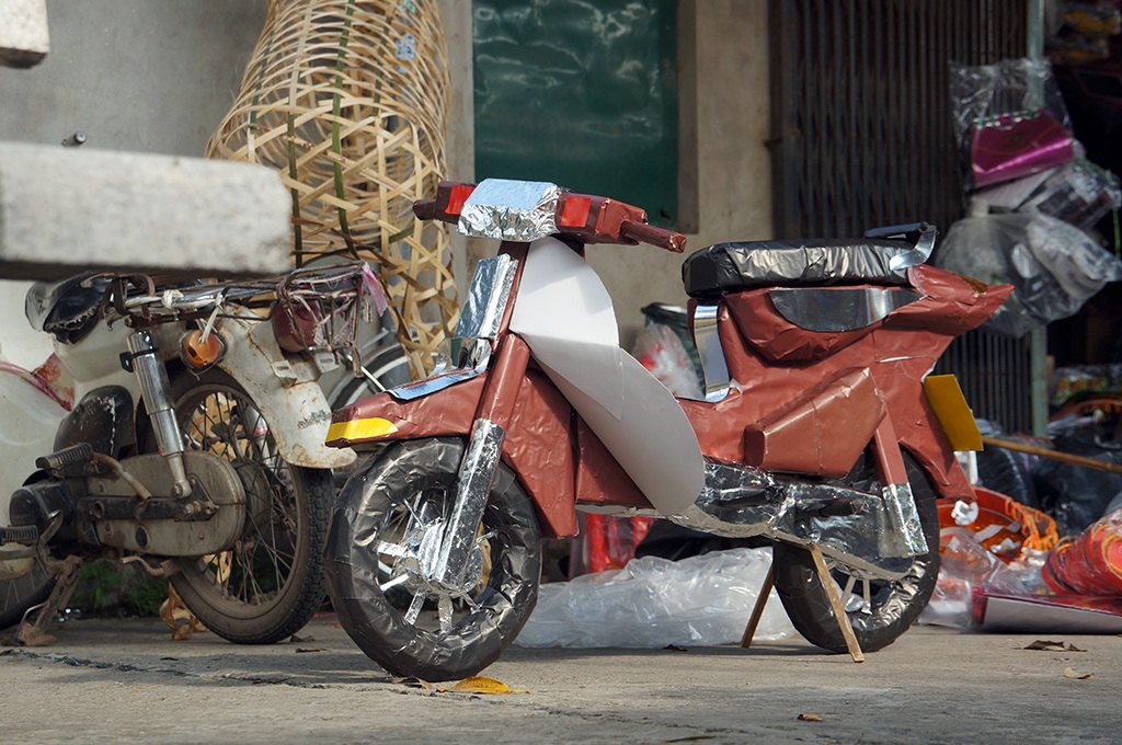 
Những chiếc xe gắn máy kích cỡ 1:1 như xe thật.
