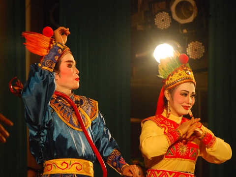 Điểm nổi bật của Liên hoan là có dự góp mặt của cả các đơn vị biểu diễn tuồng chuyên nghiệp và không chuyên