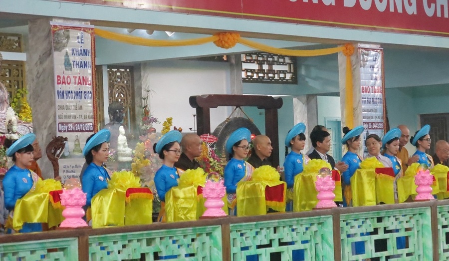 Lễ khánh thành Bảo tàng Văn hóa Phật giáo đầu tiên của Việt Nam được tở chức trọng thể tại chùa Quán Thế Âm chiều 24/12