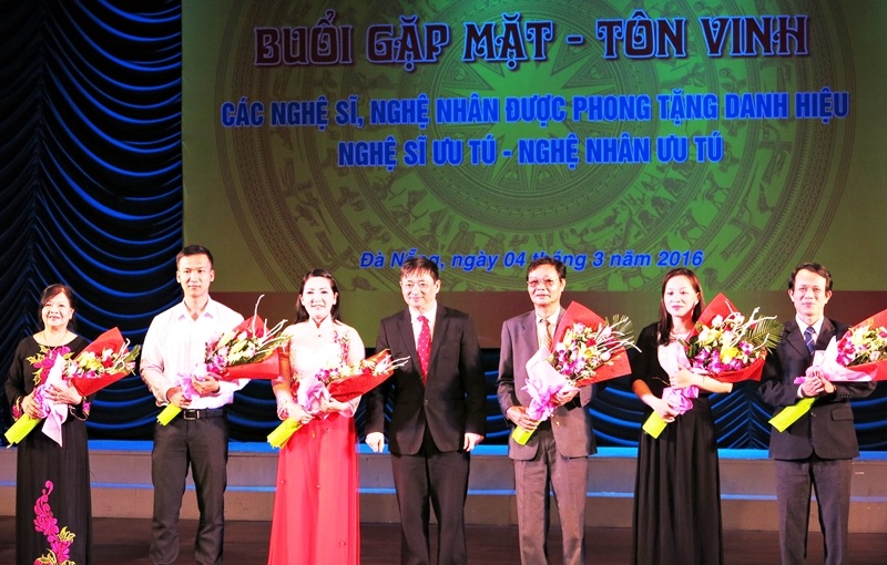 Các nghệ sĩ ưu tú, nghệ nhân ưu tú của Đà Nẵng vừa được Chủ tịch nước phong tặng danh hiệu