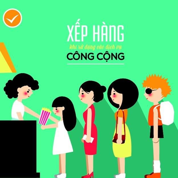 Khách đến nhà mình phải tiếp, nhưng thật nản những người thiếu văn hóa - 6 Xếp hàng khi sử dụng các dịch vụ công cộng