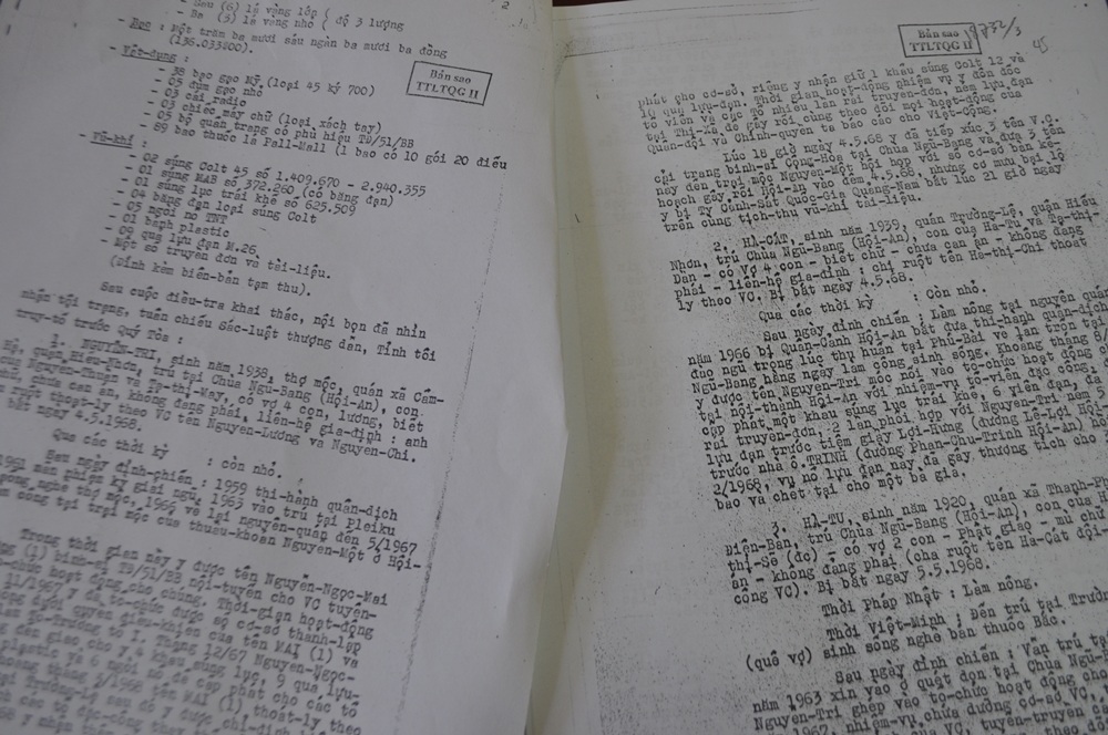 Bằng chứng về việc Đội biệt động từng có trong danh sách “đen” của địch.