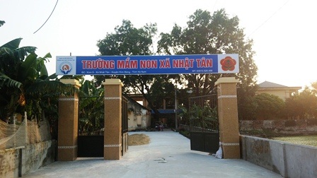 Vụ phụ huynh bức xúc vì các khoản thu: Trường chưa thu tiền, chỉ mới tạm ứng? - 1 Trường mầm non xã Nhật Tân