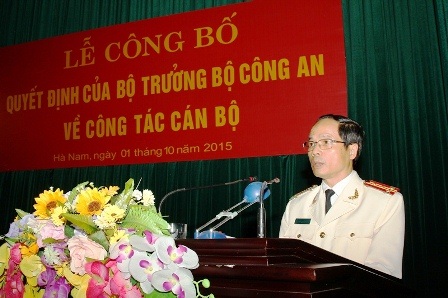 Hà Nam có Giám đốc Công an tỉnh mới - 1 Đại tá Phạm Hồng Tuyến, Giám đốc Công an tỉnh Hà Nam (ảnh Công an Hà Nam)