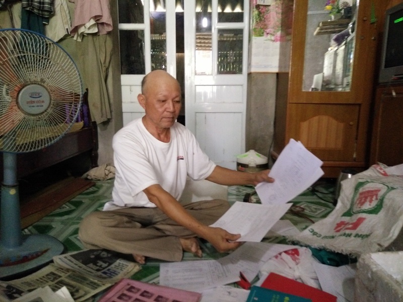 Xã, thôn bán đất trái thẩm quyền, bỏ tiền ngoài ngân sách Nhà nước - 1 Ông Vũ Hữu Nghị trình bày sự việc về xã Yên Thắng bán đất trái thẩm quyền