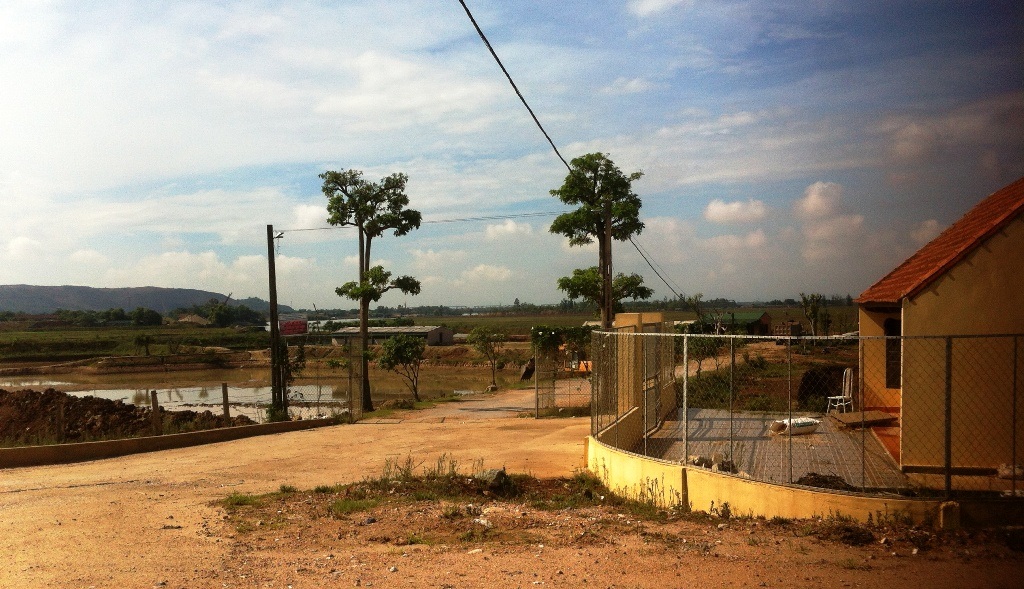 Nghệ An: Lợi dụng trang trại nuôi vịt đào đất bán cho... doanh nghiệp? - 1 Trang trại nuôi vịt trời nhìn từ cổng vào.