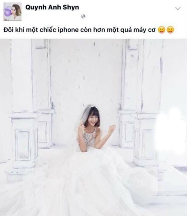 Hot girl Hà thành bị tố "chảnh" khi làm việc - 3 Status của Quỳnh Anh Shyn bị cho rằng mỉa mai ê-kip nhiếp ảnh