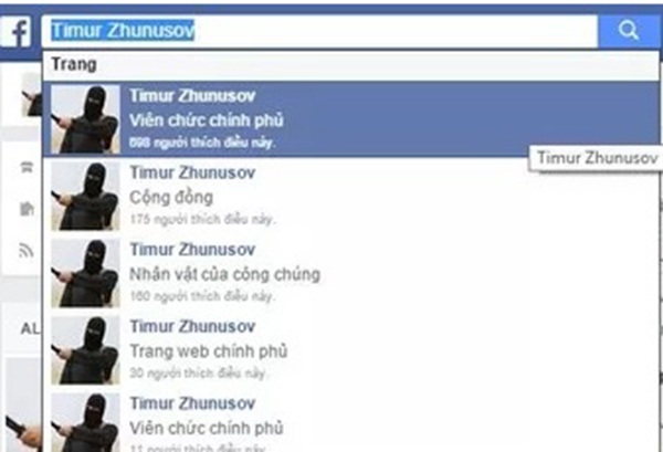 Chuyện những anh hùng bàn phím Việt "dội bom" facebook IS - 2 Dân mạng còn lập nên nhiều trang giả mạo Timur Zhunusov để kích động, đùa giỡn