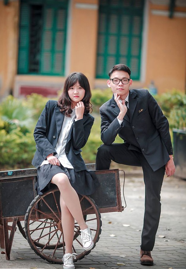 Ảnh kỷ yếu hồn nhiên tuổi học trò của teen Chu Văn An - 8 Những cặp đôi tri kỷ