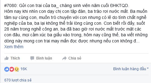 Tâm thư của cha già tự hào về người con trai biết chăm sóc cho gia đình - 1 Tâm thư của cha già tự hào về người con trai biết chăm sóc cho gia đình - 1