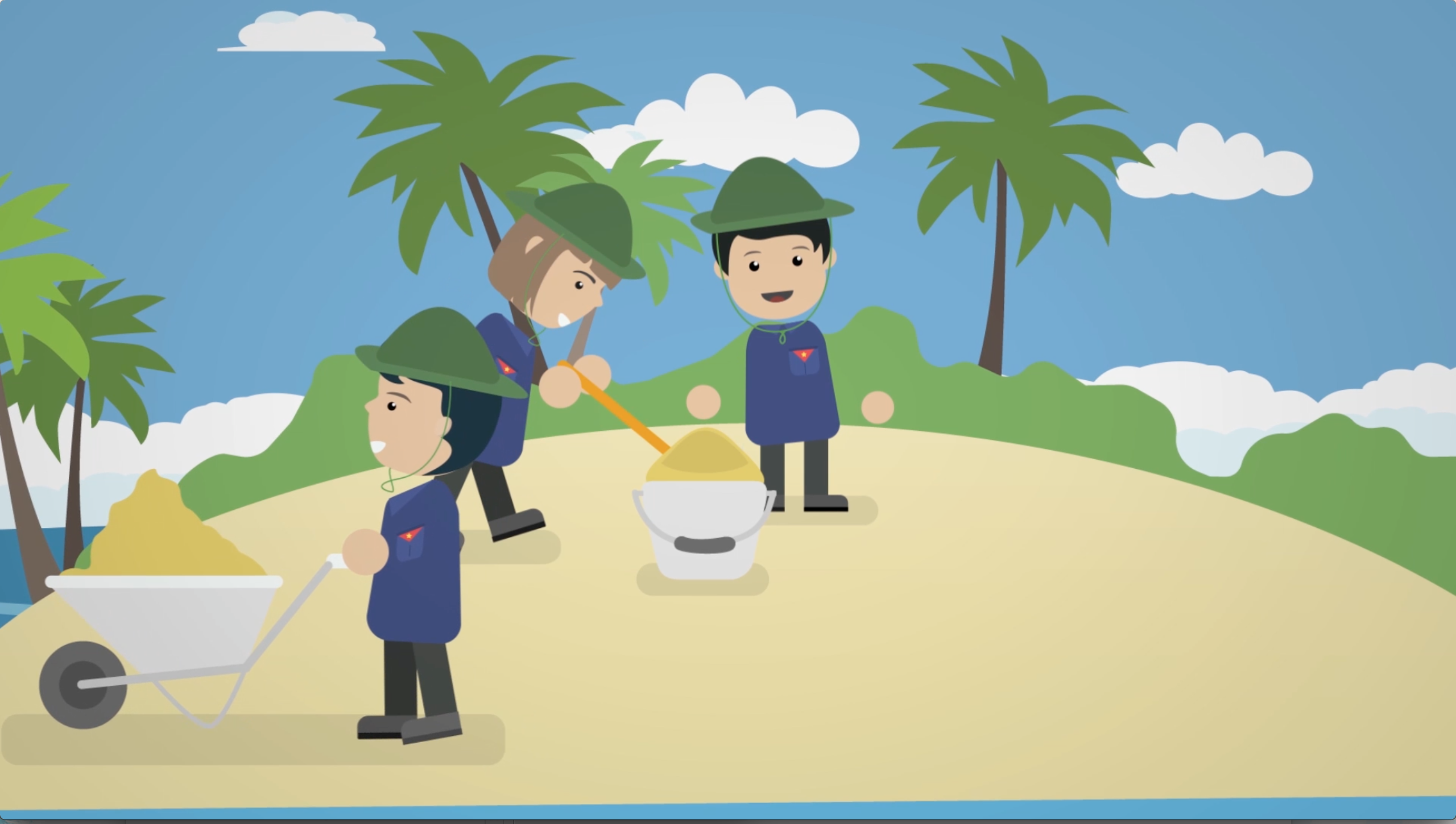 Clip infographic sinh động của SV Việt về chủ quyền biển đảo - 4 Đâu cần thanh niên có Đâu khó có thanh niên tại các Đảo Thanh niên