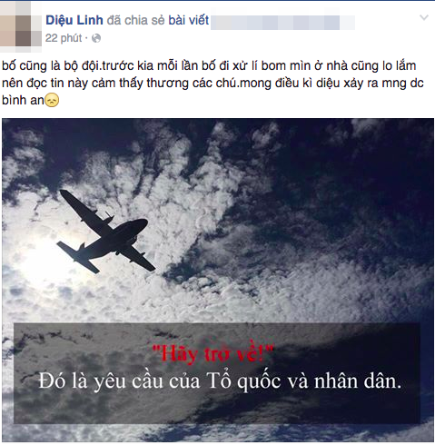 Hashtag "Hãy trở về" cầu nguyện cho tổ bay CASA-212 phủ khắp mạng xã hội - 10 Hashtag "Hãy trở về" cầu nguyện cho tổ bay CASA-212 phủ khắp mạng xã hội - 10