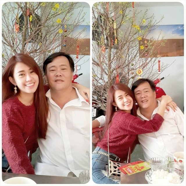 Loạt hình thân thiết bên bố của dàn hot girl Việt - 6 Loạt hình thân thiết bên bố của dàn hot girl Việt - 6