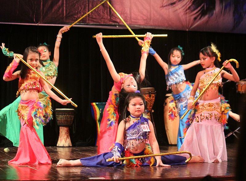 Các thí sinh nhí nhóm Mysha kid