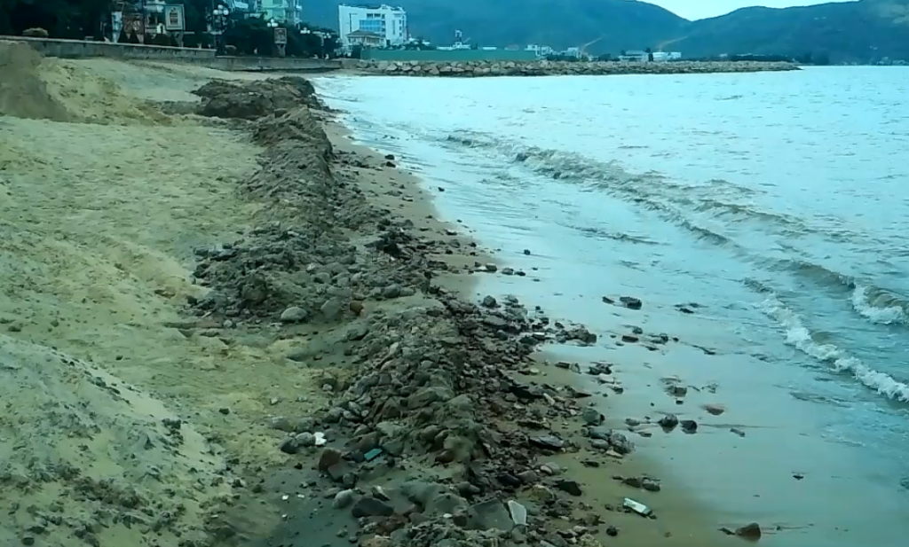Bùn đen, xà bần xuất hiện trên bãi biển Quy Nhơn - 4 Bùn đen, xà bần xuất hiện trên bãi biển Quy Nhơn - 4