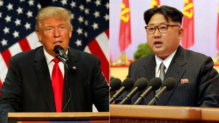 Báo Triều Tiên ca ngợi tỷ phú Mỹ Donald Trump - 1 Nhà lãnh đạo Triều Tiên Kim Jong-un (phải) và ứng viên tổng thống Mỹ Donald TrumP (Ảnh: Infobae)