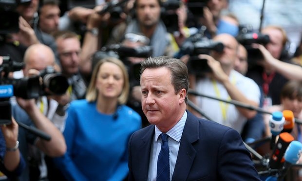 Lãnh đạo châu Âu muốn Anh rời khỏi EU sớm nhất có thể - 2 Thủ tướng Anh David Cameron tới Bỉ tham dự Hội nghị thượng đỉnh EU lần đầu tiên sau cuộc trưng cầu dân ý (Ảnh: EPA)