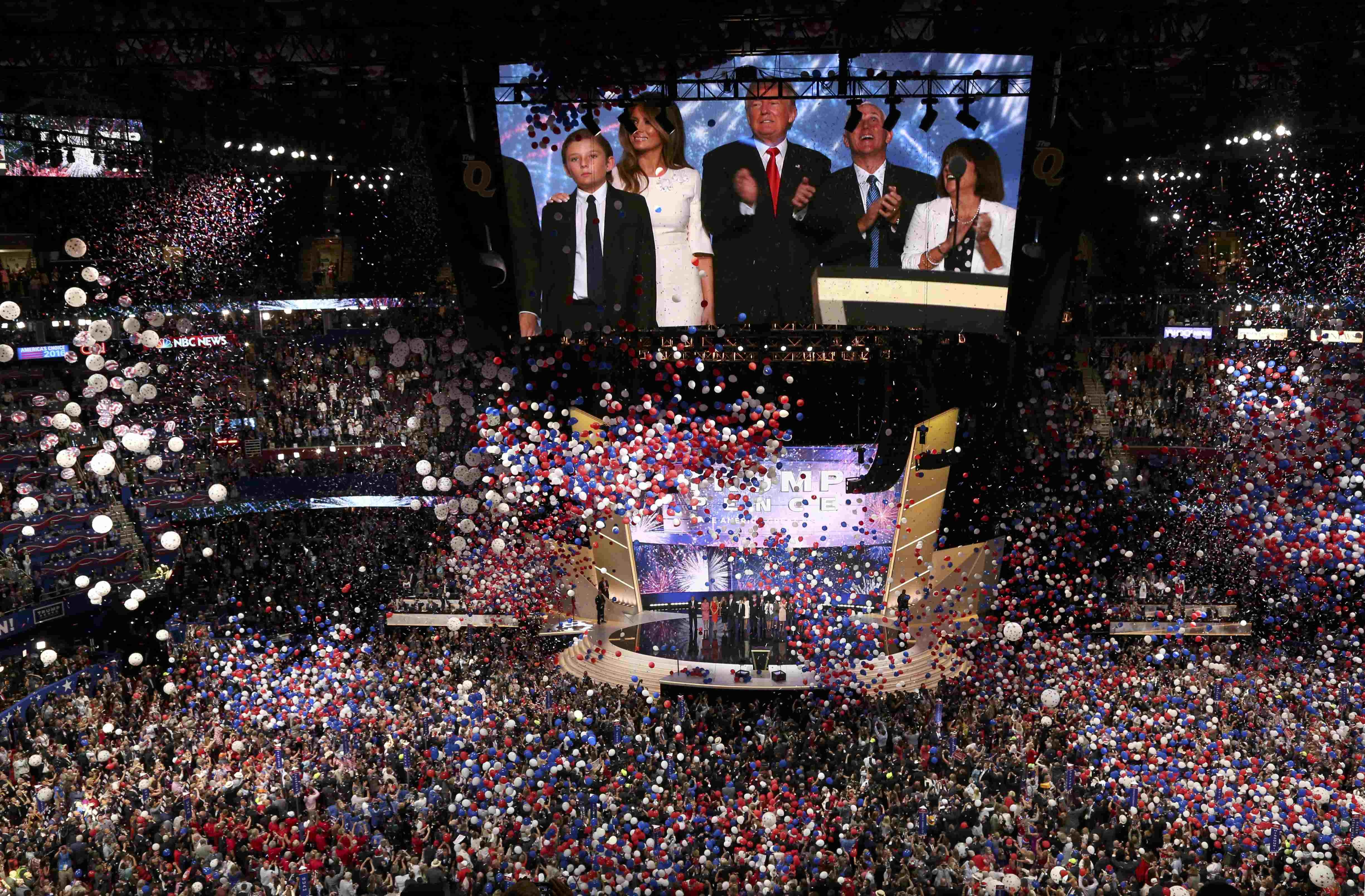 Đại hội toàn quốc đảng Cộng hòa Mỹ năm 2016 chính thức khép lại vào ngày 21/7 (Ảnh: Reuters)