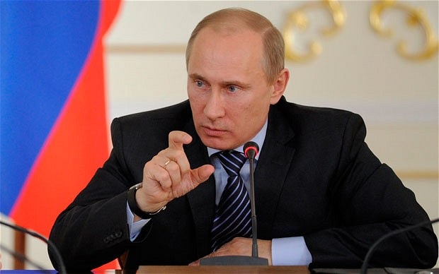Tổng thống Putin “tố” Ukraine kích động xung đột ở Crimea - 1 Tổng thống Nga Vladimir Putin (Ảnh: Telegraph)