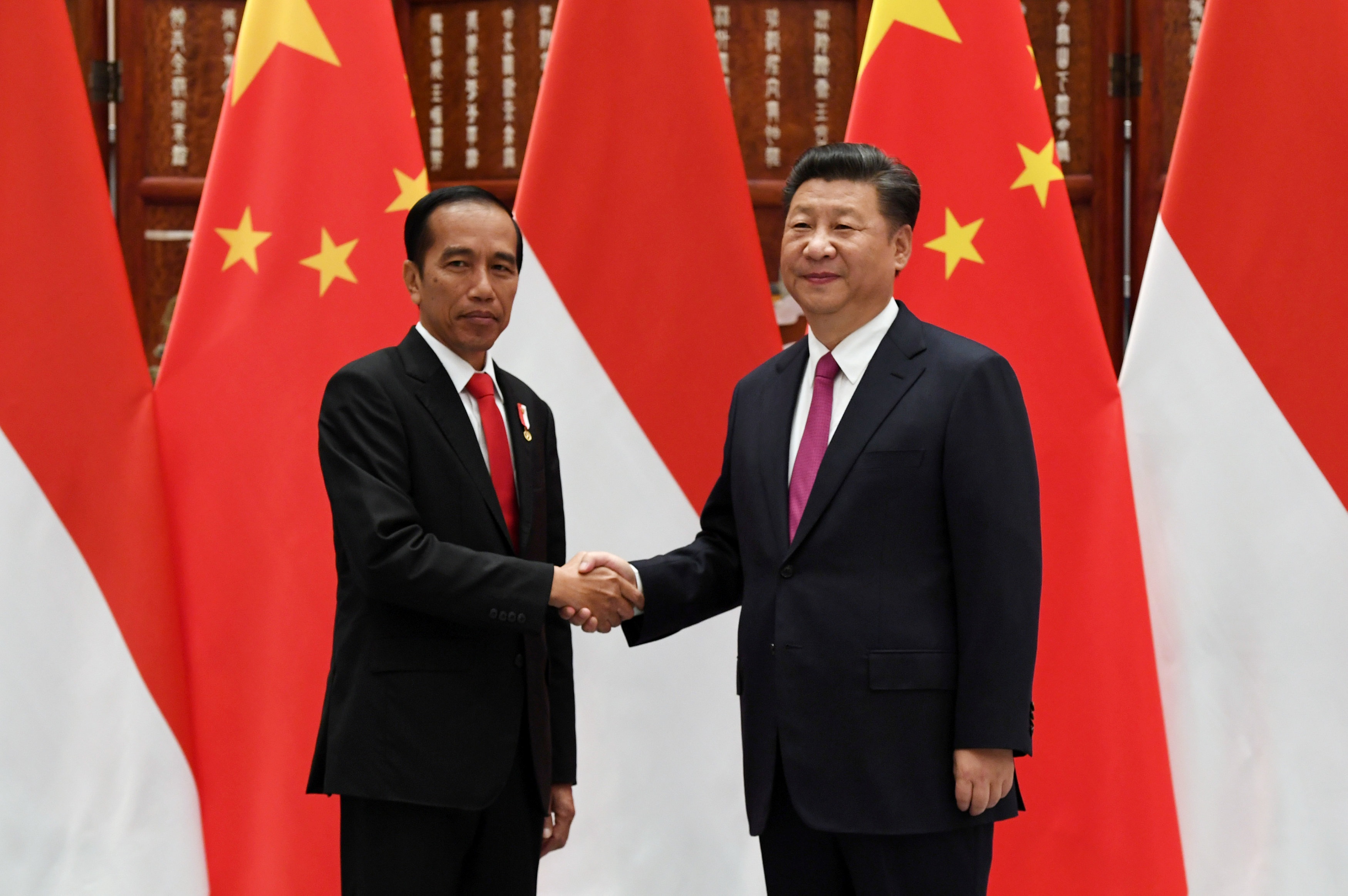 Tổng thống Indonesia Joko Widodo và Chủ tịch Tập Cận Bình.