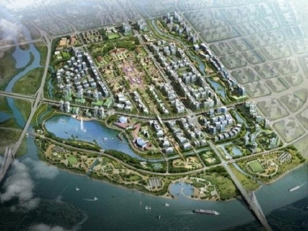 Dự án 10.000 tỷ ở Hải Phòng: "Xin Trung ương 7.000 tỷ là xứng đáng!" - 1 Phối cảnh tổng thể khu trung tâm hành chính thành phố của Hải Phòng