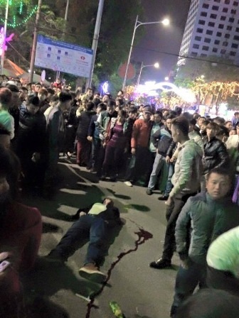 
Hiện trường xảy ra vụ việc (ảnh người dân cung cấp).
