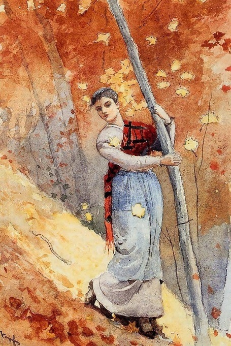 Mùa thu trong những bức tranh nổi tiếng của lịch sử hội họa - 7 Bức “Rừng thu” (1877) - danh họa người Mỹ Winslow Homer.