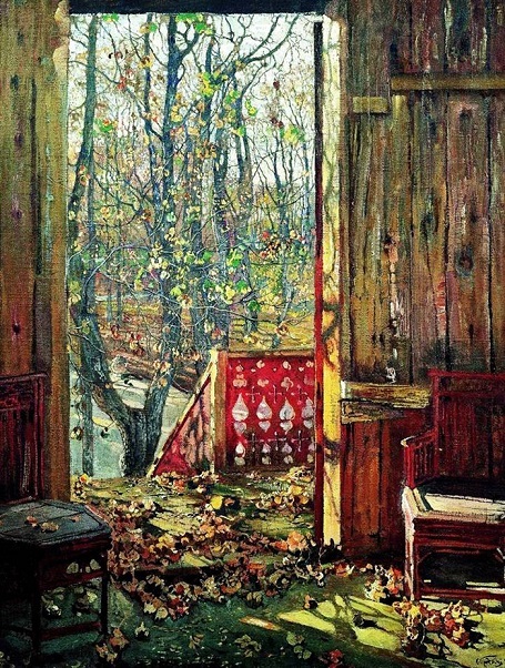 Mùa thu trong những bức tranh nổi tiếng của lịch sử hội họa - 21 Bức “Lá rụng” (1913) - danh họa người Nga Isaac Brodsky.