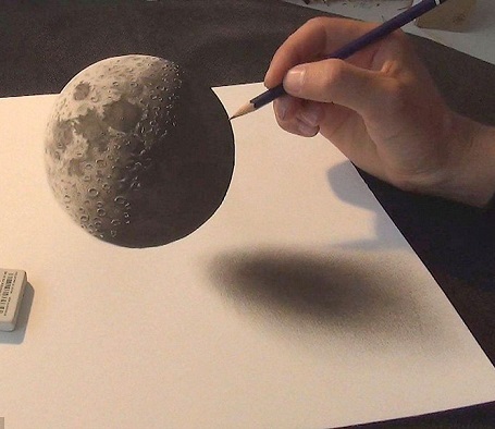 Một hành tinh lơ lửng trên… trang giấy.